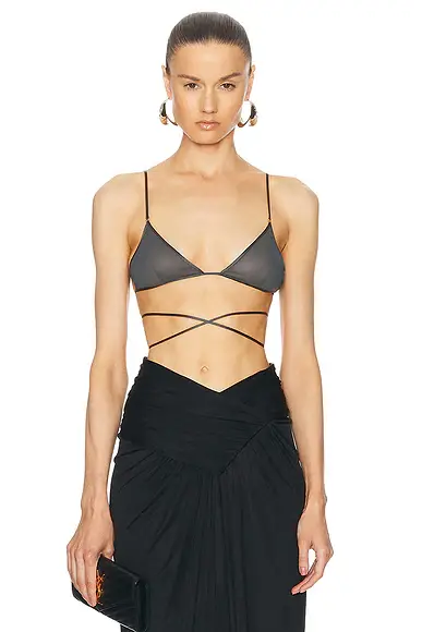 Saint Laurent Triangle Bralette | Image 1 Saint Laurent Triangle Bralette | Image 1