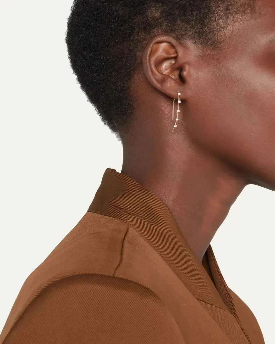 Lana 14K Gold Small Multi Solo Hooked on Hoop Earrings | Thumbnail 2