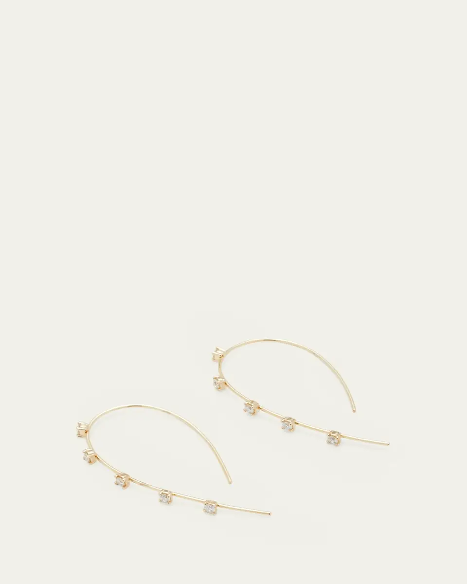 Lana 14K Gold Small Multi Solo Hooked on Hoop Earrings | Thumbnail 3