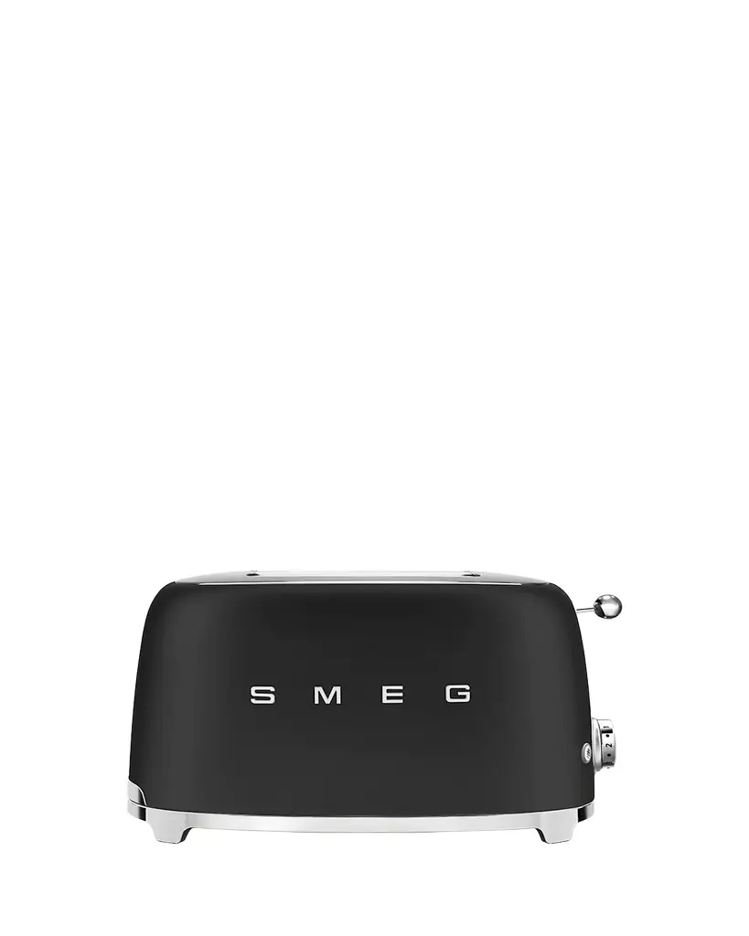 Smeg Retro 2-Slice Toaster, Matte Black | Image 1 Smeg Retro 2-Slice Toaster, Matte Black | Image 1