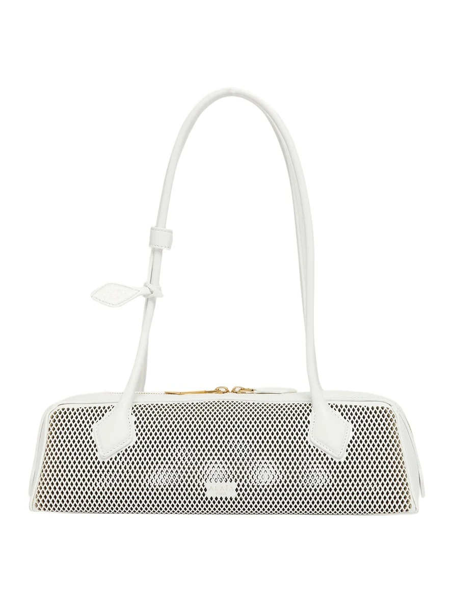 Le Teckel Medium Shoulder Bag in Fishnet Leather Le Teckel Medium Shoulder Bag in Fishnet Leather