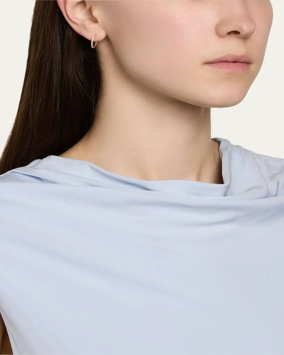Lana 14K Yellow Gold Mini Flawless Diamond Huggie Earrings | Thumbnail 2