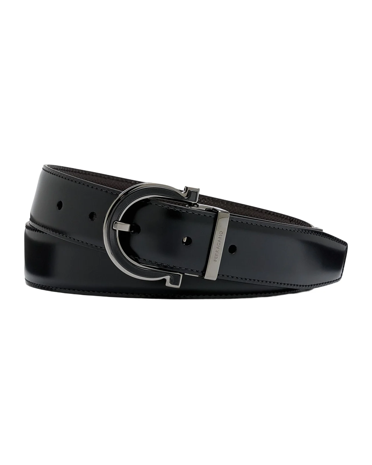 Ferragamo Men's Reversible Gancio-Buckle Leather Belt