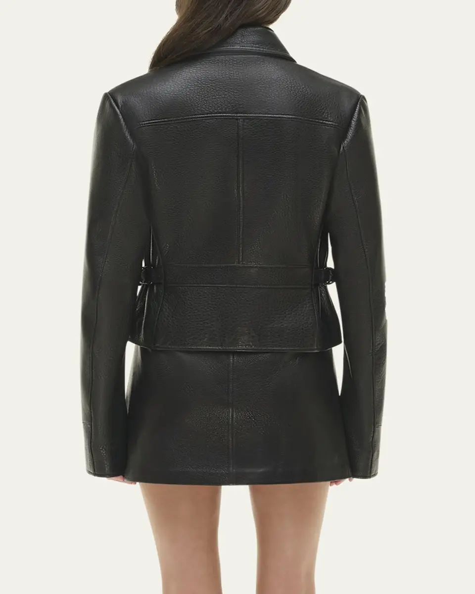 Simkhai Freeman Leather Jacket | Thumbnail 3 Simkhai Freeman Leather Jacket | Thumbnail 3