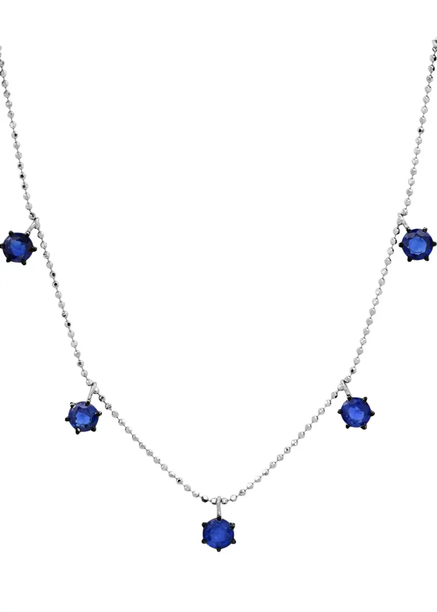 Graziela Gems 18K Blue Sapphire Floating Necklace | Thumbnail 3 Graziela Gems 18K Blue Sapphire Floating Necklace | Thumbnail 3