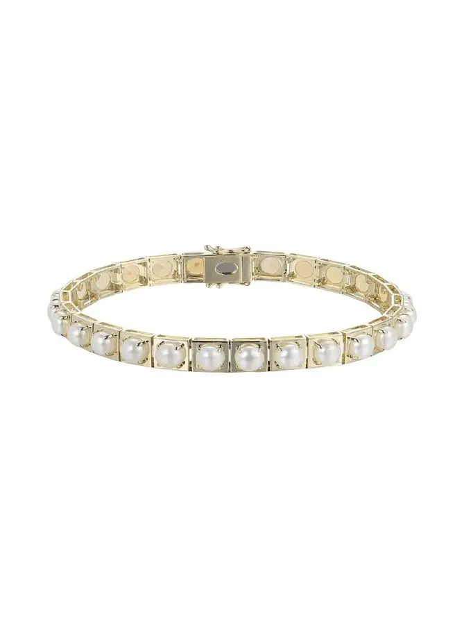 LEGGO Pearl Tennis Bracelet
