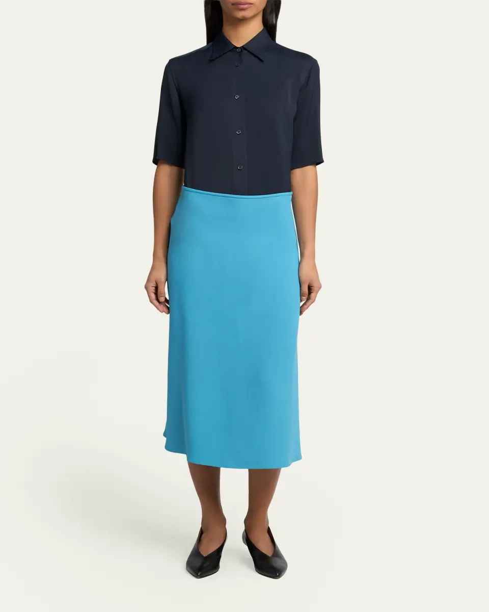 Jil Sander Viscose Bias Midi Skirt | Thumbnail 2 Jil Sander Viscose Bias Midi Skirt | Thumbnail 2