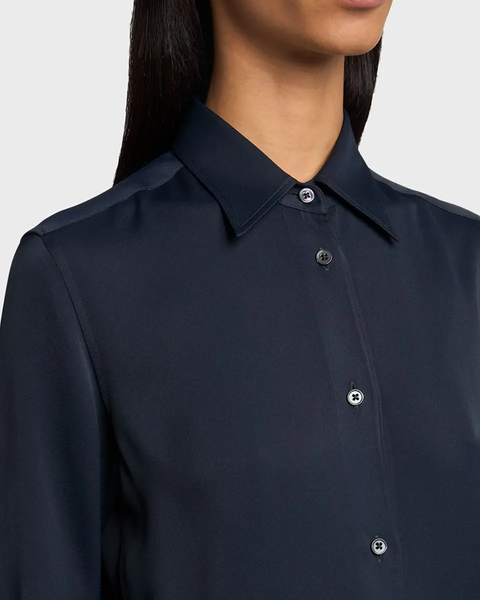 Jil Sander Short-Sleeve Viscose Button-Down Shirt | Thumbnail 5 Jil Sander Short-Sleeve Viscose Button-Down Shirt | Thumbnail 5