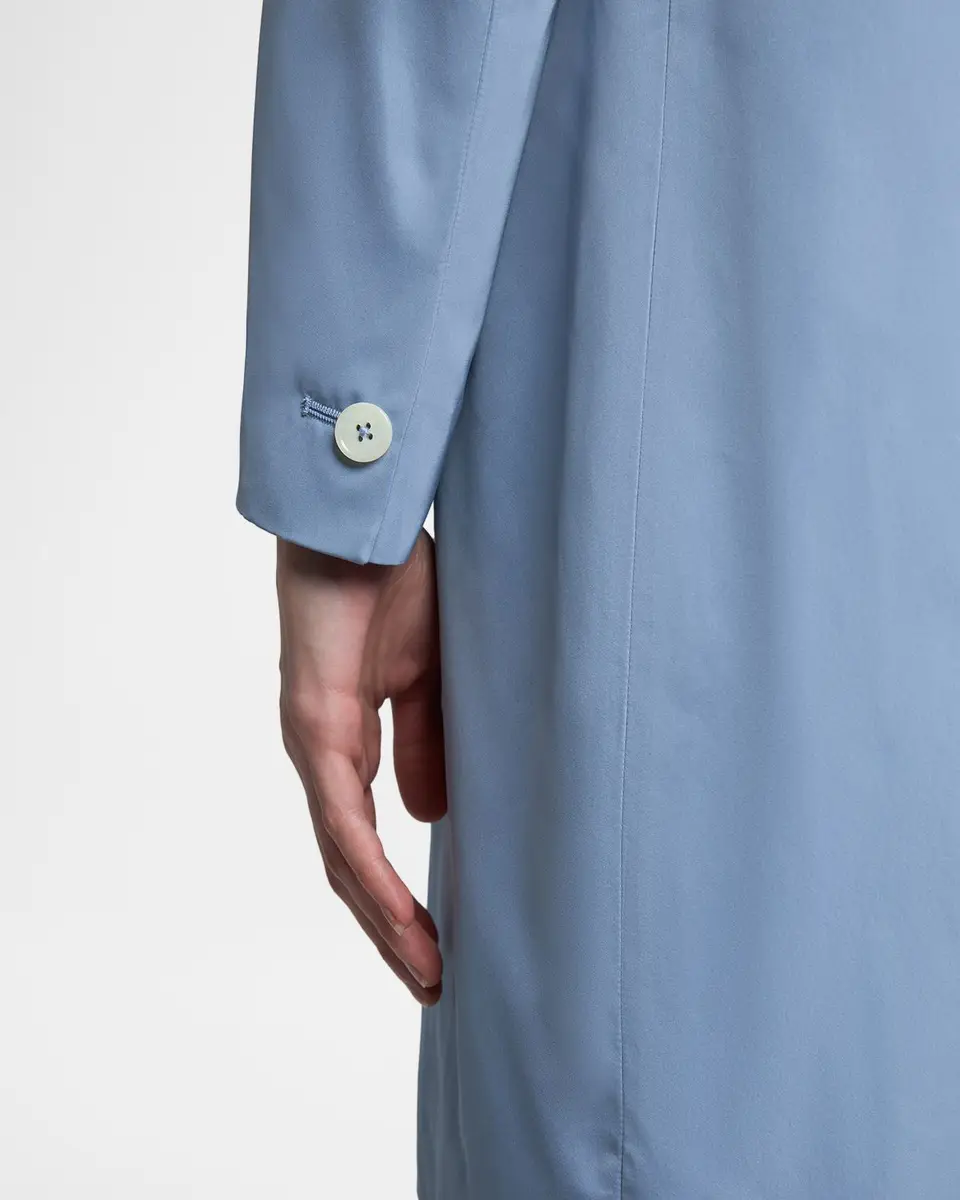 Jil Sander Silk-Blend Single-Breasted Long Coat | Thumbnail 5 Jil Sander Silk-Blend Single-Breasted Long Coat | Thumbnail 5