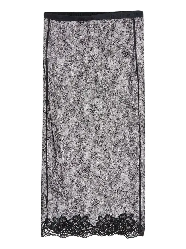 Lace Bodycon Midi-Skirt