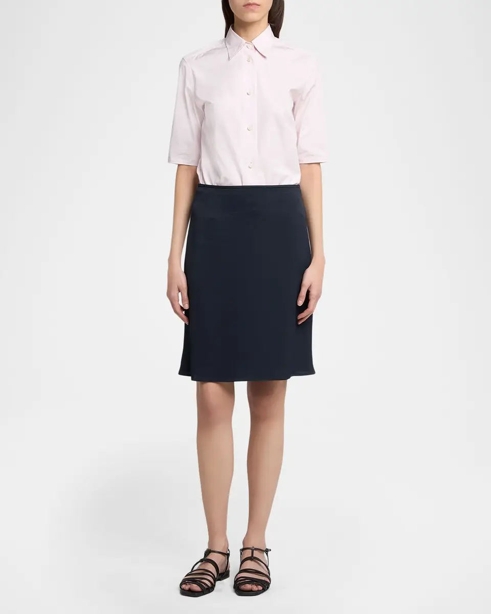 Jil Sander Viscose Knee-Length Bias Skirt | Thumbnail 2 Jil Sander Viscose Knee-Length Bias Skirt | Thumbnail 2