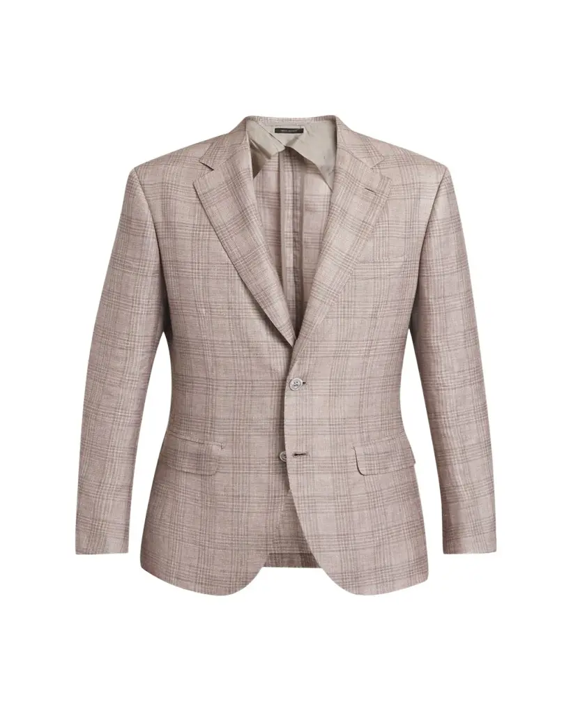 Brioni Men's Linen, Cashmere and Silk Plaid Sport Coat | Image 1 Brioni Men's Linen, Cashmere and Silk Plaid Sport Coat | Image 1
