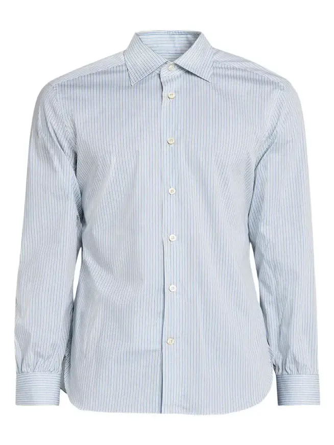 Men's Cotton Stretch Multi-Stripe Sport Shirt