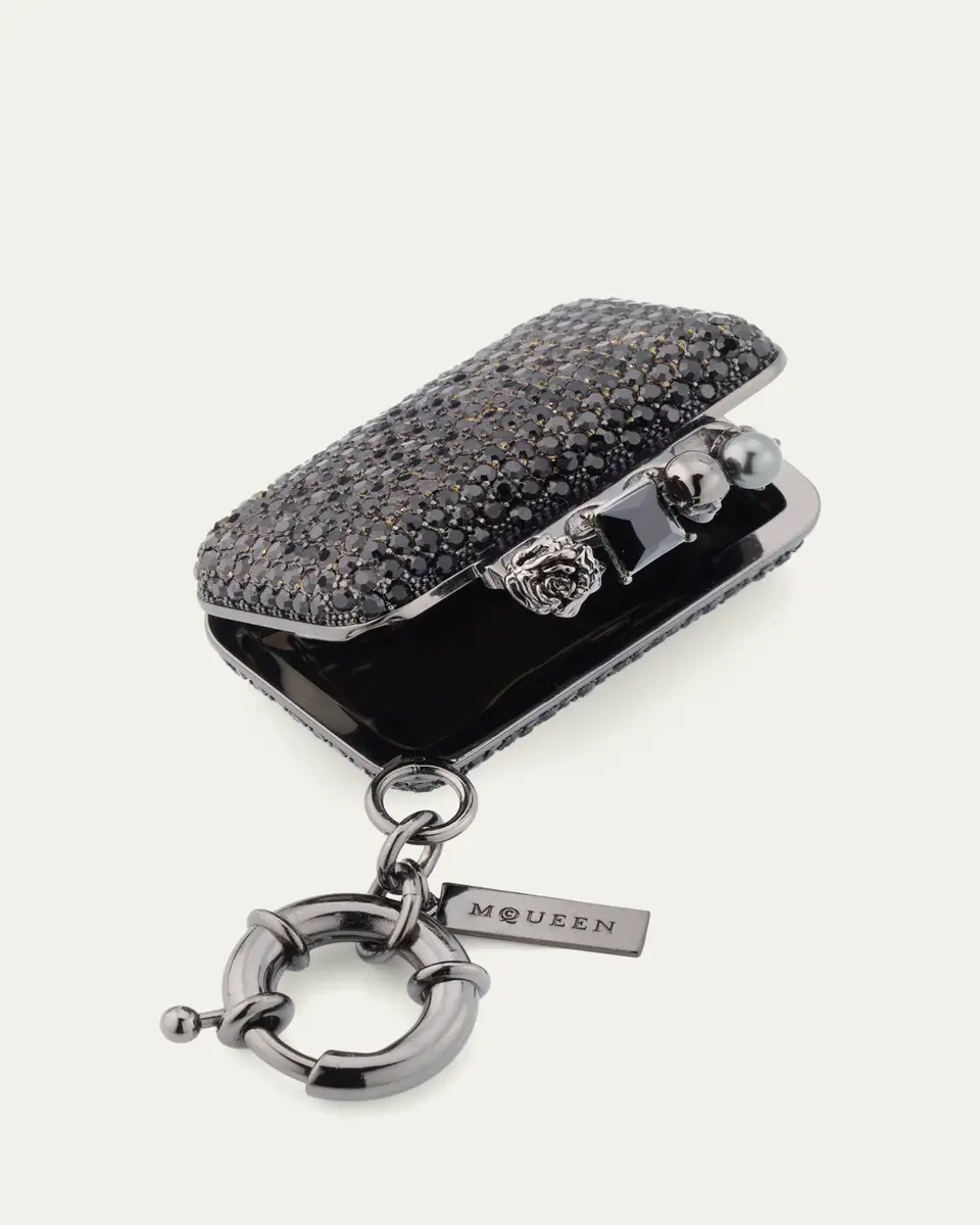 Alexander McQueen Rhinestone Knuckle Clutch Bag Charm | Thumbnail 3