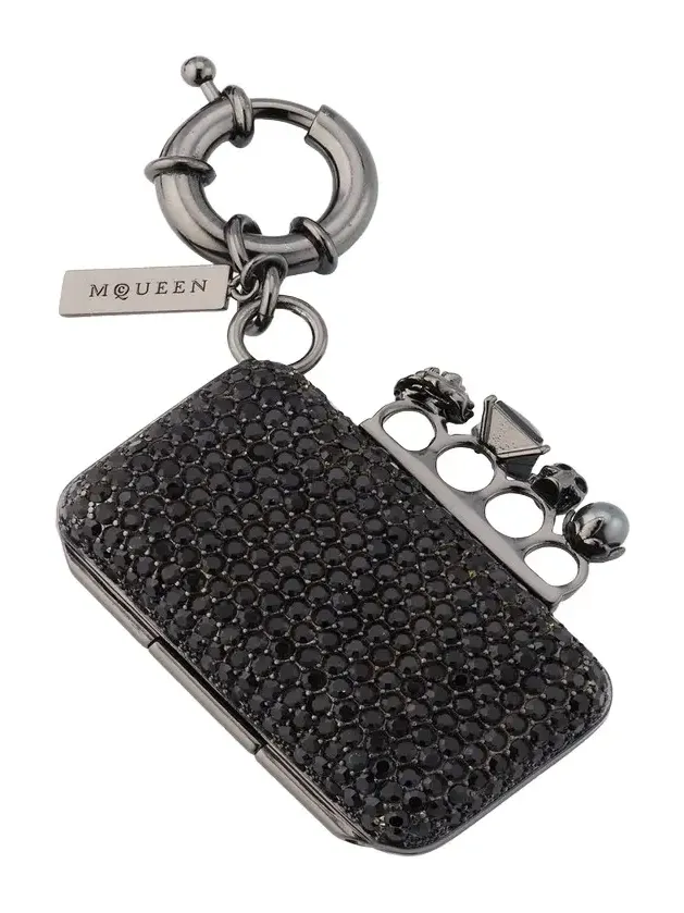 Rhinestone Knuckle Clutch Bag Charm
