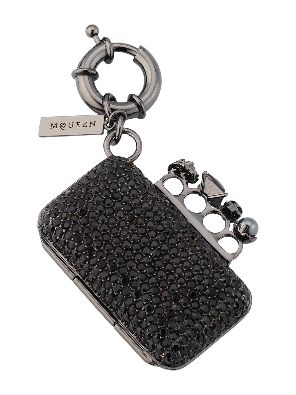 Alexander McQueen Rhinestone Knuckle Clutch Bag Charm