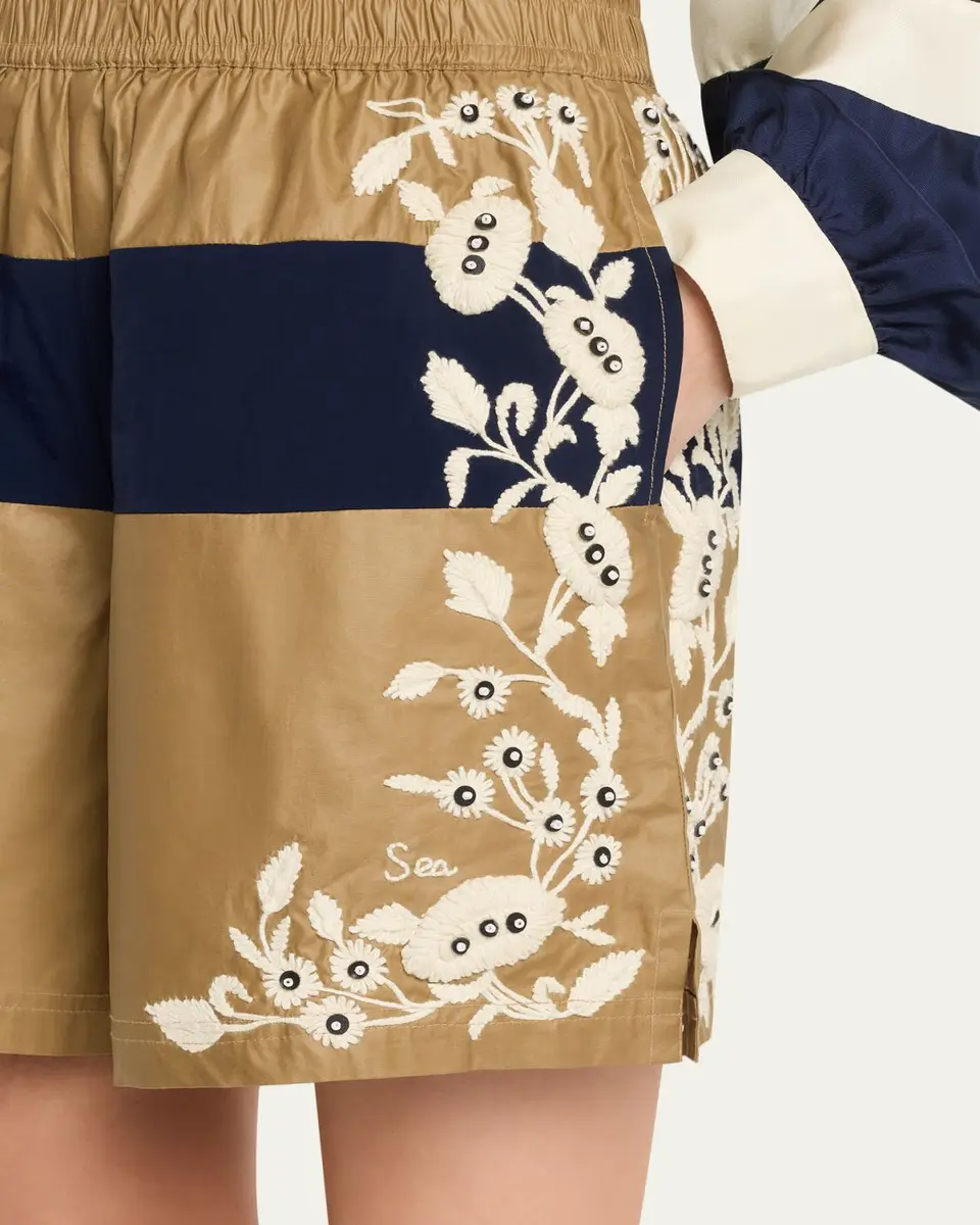 Sea Georgie Embroidered Pull-On Shorts | Thumbnail 5 Sea Georgie Embroidered Pull-On Shorts | Thumbnail 5
