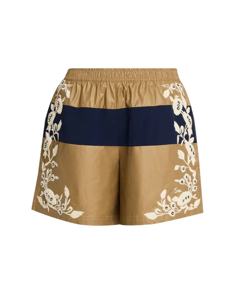 Sea Georgie Embroidered Pull-On Shorts | Image 1 Sea Georgie Embroidered Pull-On Shorts | Image 1