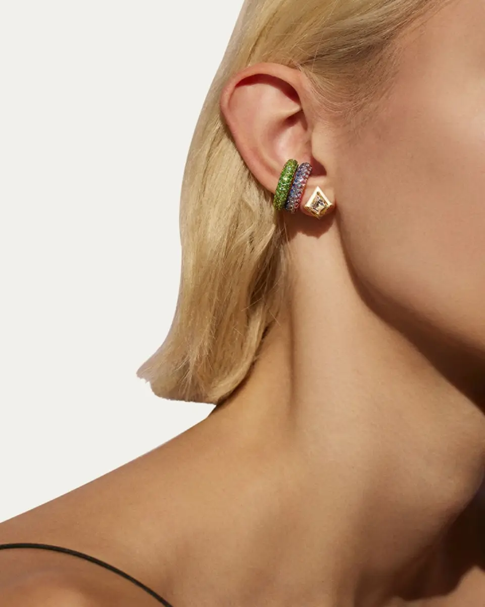 Emily P. Wheeler Coastline Amethyst and Sapphire Ear Cuff, Single | Thumbnail 2 Emily P. Wheeler Coastline Amethyst and Sapphire Ear Cuff, Single | Thumbnail 2