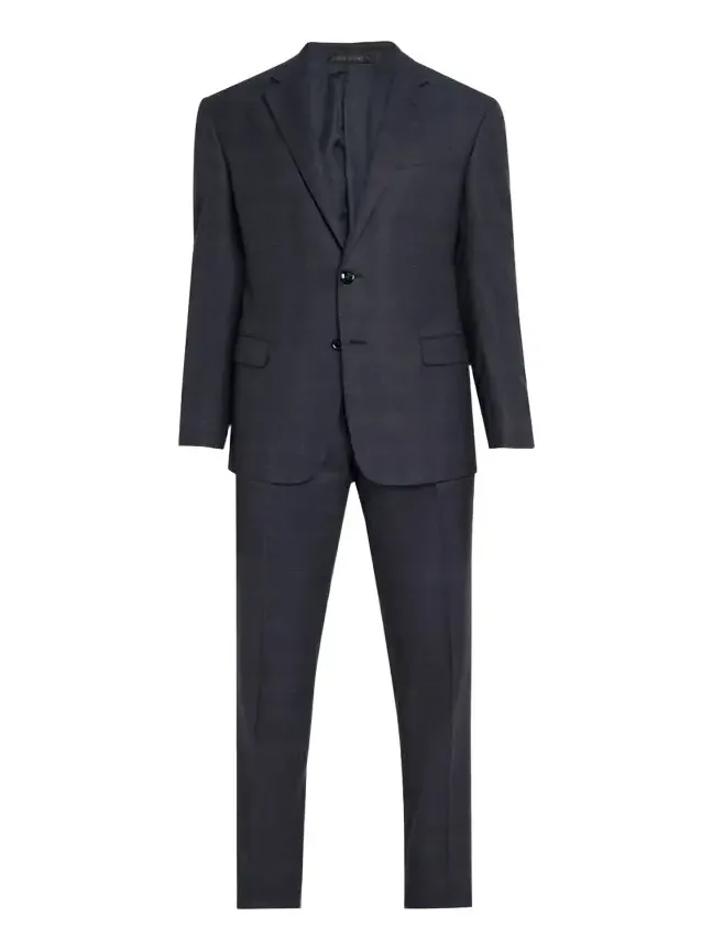 Men's Tonal Check Single-Breasted Suit
