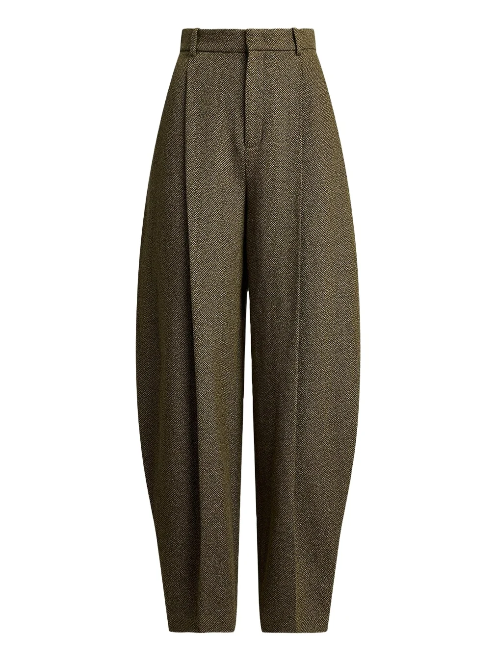 Herringbone Barrel-Leg Trousers Herringbone Barrel-Leg Trousers