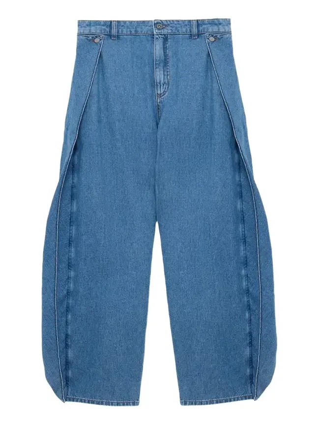 Flared Side and Back Relaxed Jeans