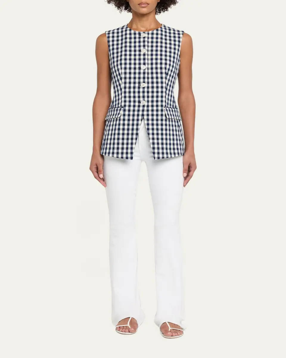 Veronica Beard Haina Cotton Gingham Shorts | Thumbnail 2 Veronica Beard Haina Cotton Gingham Shorts | Thumbnail 2