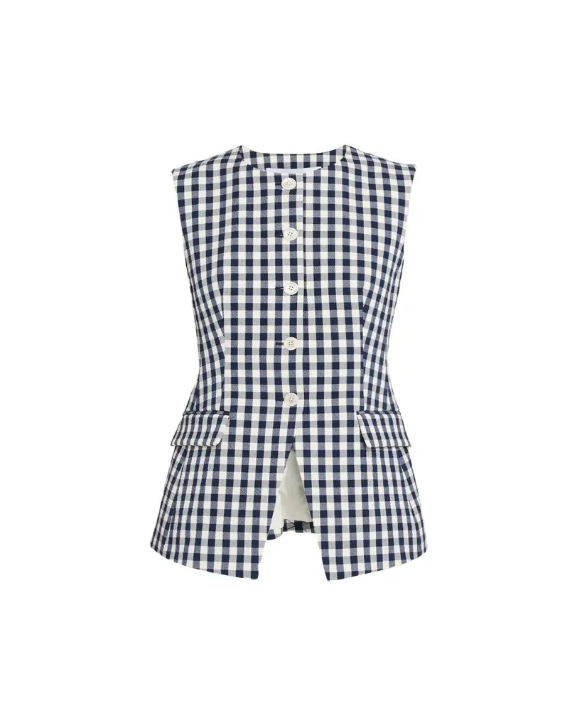 Veronica Beard Haina Cotton Gingham Shorts | Image 1 Veronica Beard Haina Cotton Gingham Shorts | Image 1