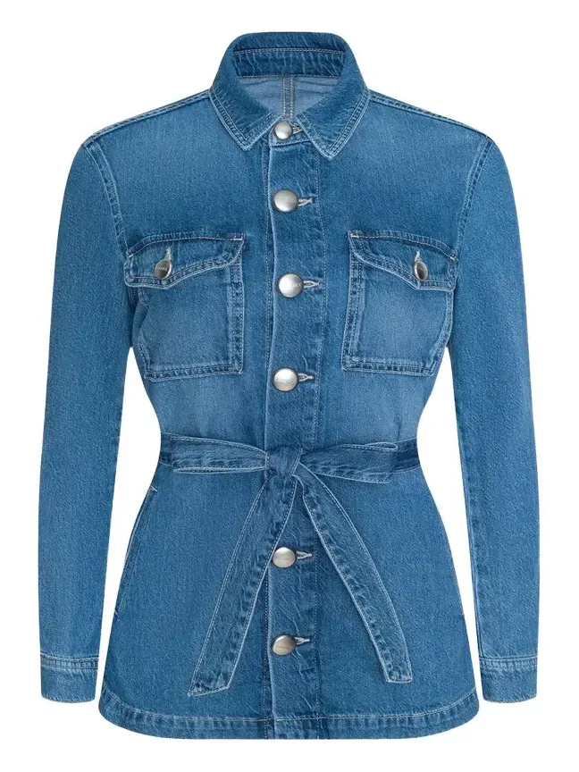 L'Agence Samaya Denim Safari Jacket