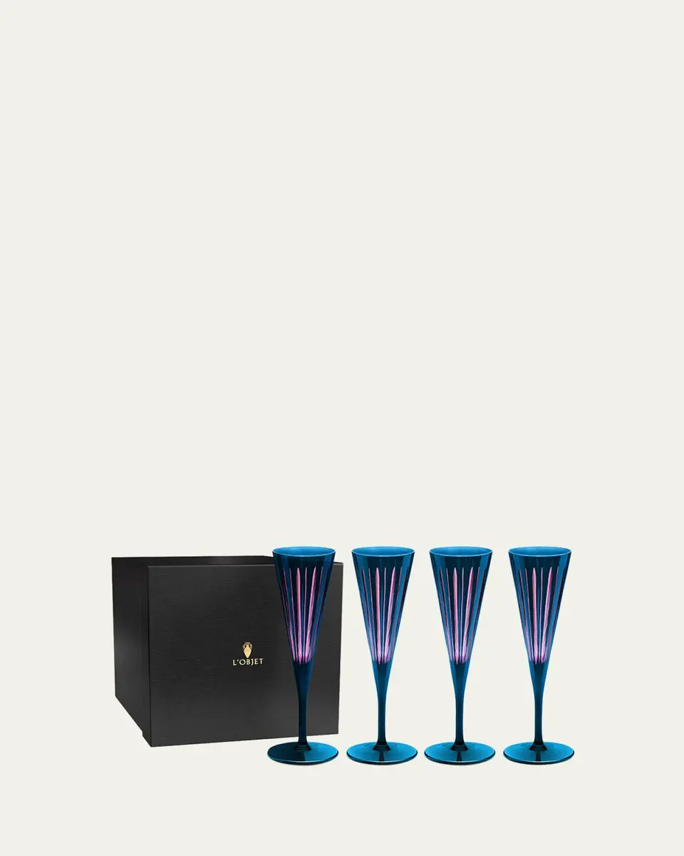 L'Objet Prism 6 oz. Champagne Flutes, Set of 4 | Thumbnail 2 L'Objet Prism 6 oz. Champagne Flutes, Set of 4 | Thumbnail 2