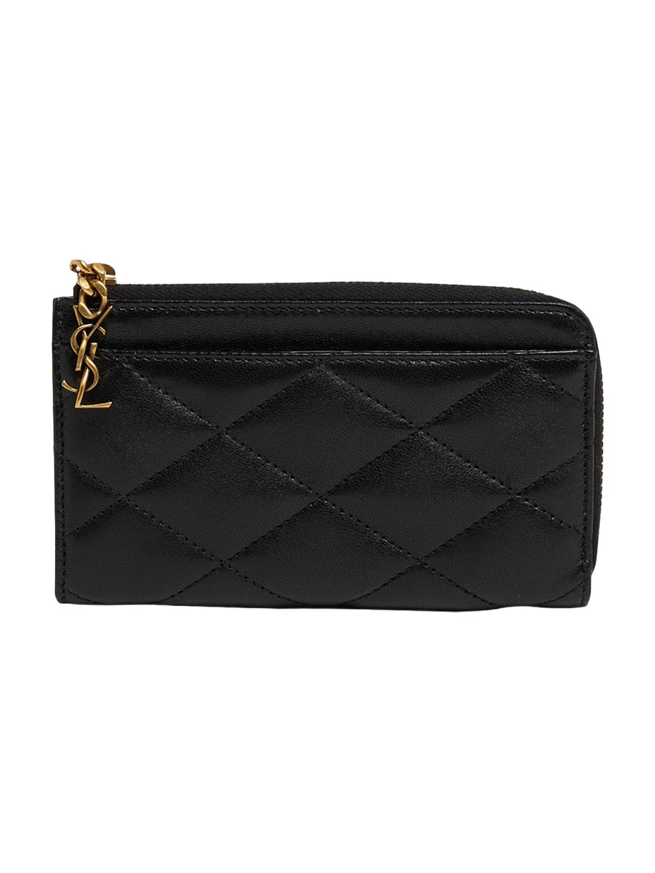 Saint Laurent YSL Quilted Leather Wallet