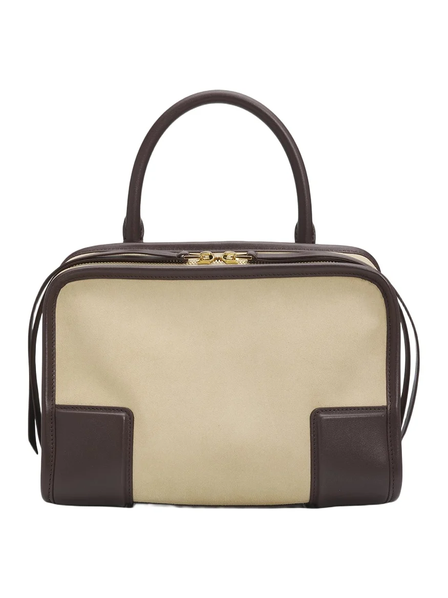 Amazona 180 Top-Handle Bag in Suede & Leather Amazona 180 Top-Handle Bag in Suede & Leather