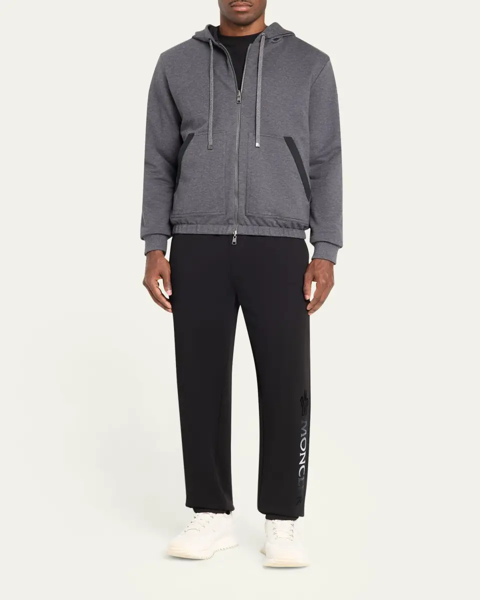Moncler Men's Reversible Fleece Zip Hoodie | Thumbnail 2 Moncler Men's Reversible Fleece Zip Hoodie | Thumbnail 2