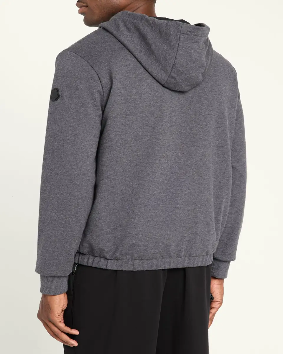Moncler Men's Reversible Fleece Zip Hoodie | Thumbnail 3 Moncler Men's Reversible Fleece Zip Hoodie | Thumbnail 3
