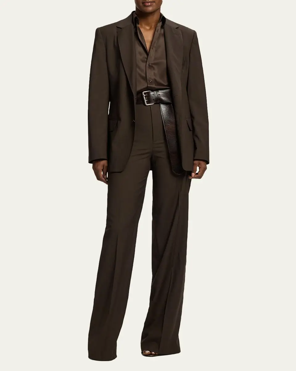 Ralph Lauren Collection Silk Classic Button-Down Shirt | Thumbnail 2 Ralph Lauren Collection Silk Classic Button-Down Shirt | Thumbnail 2