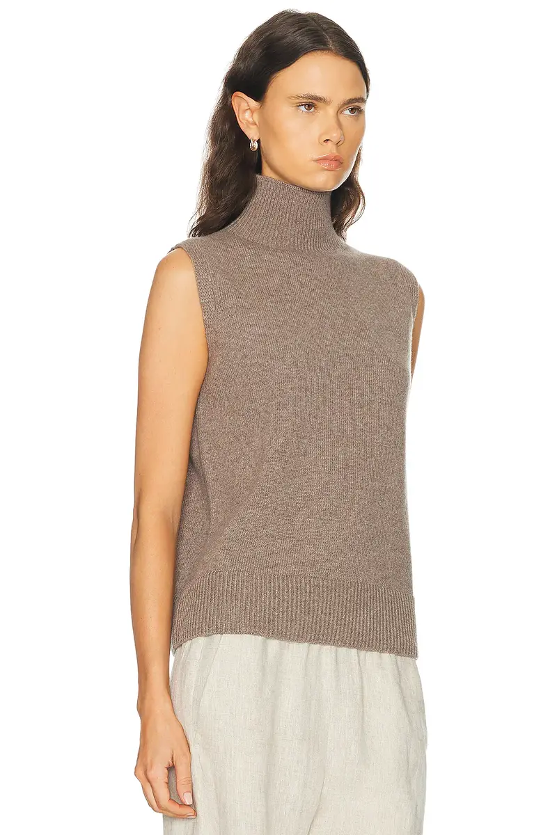 Brandon Maxwell Bruno Sleeveless High Neck Vest | Thumbnail 2 Brandon Maxwell Bruno Sleeveless High Neck Vest | Thumbnail 2