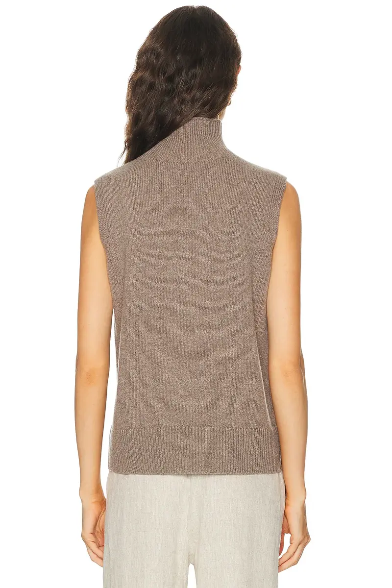 Brandon Maxwell Bruno Sleeveless High Neck Vest | Thumbnail 3 Brandon Maxwell Bruno Sleeveless High Neck Vest | Thumbnail 3