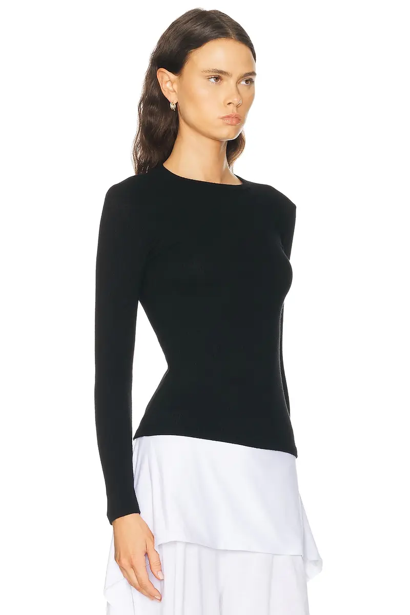 Sablyn Quincy Long Sleeve Fitted Crewneck Tee | Thumbnail 2 Sablyn Quincy Long Sleeve Fitted Crewneck Tee | Thumbnail 2