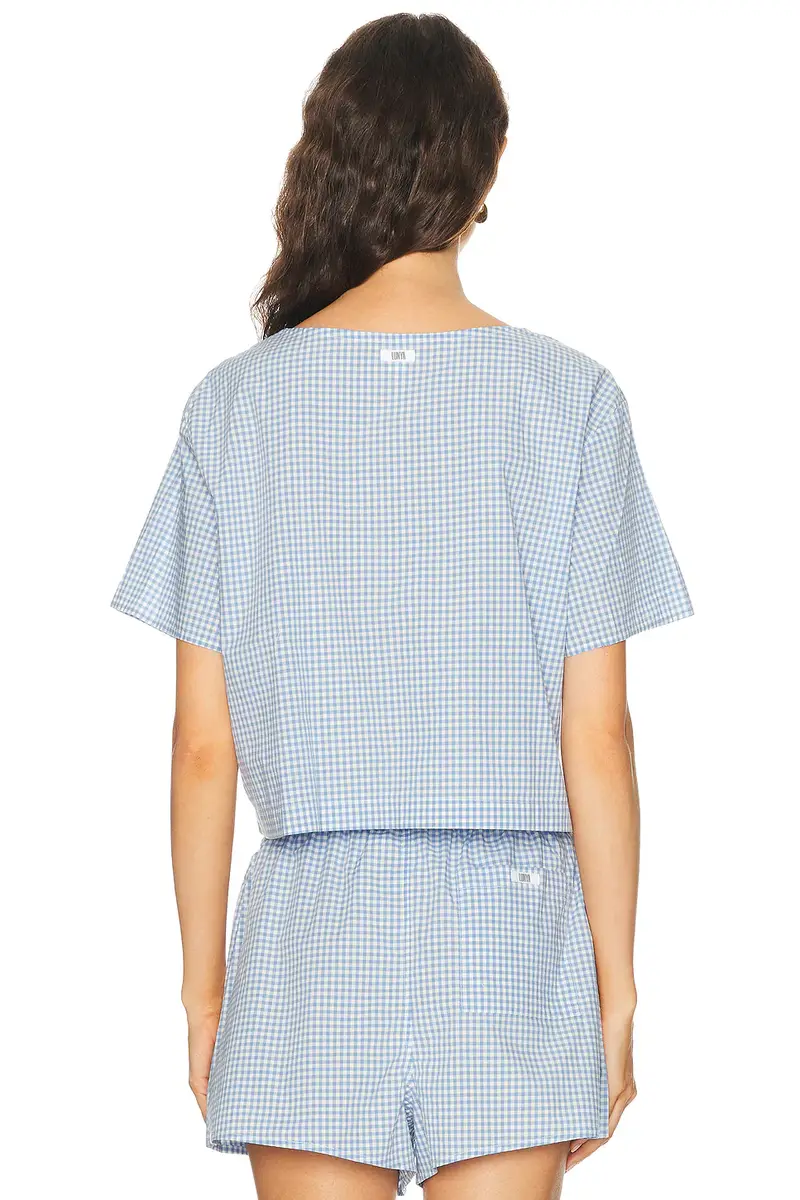 Lunya Airy Cotton Tie Front Top | Thumbnail 3