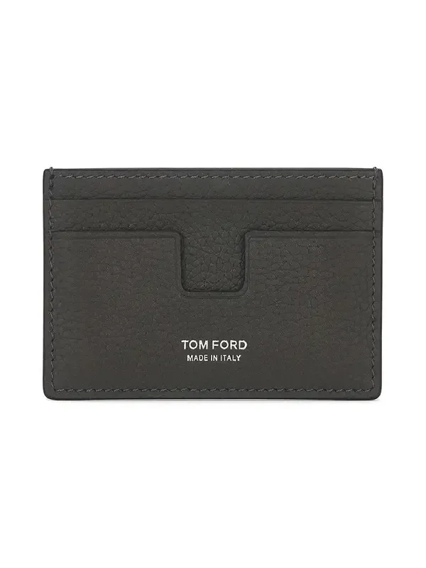 Soft Grain Leather T Line Classic Card Holder Soft Grain Leather T Line Classic Card Holder