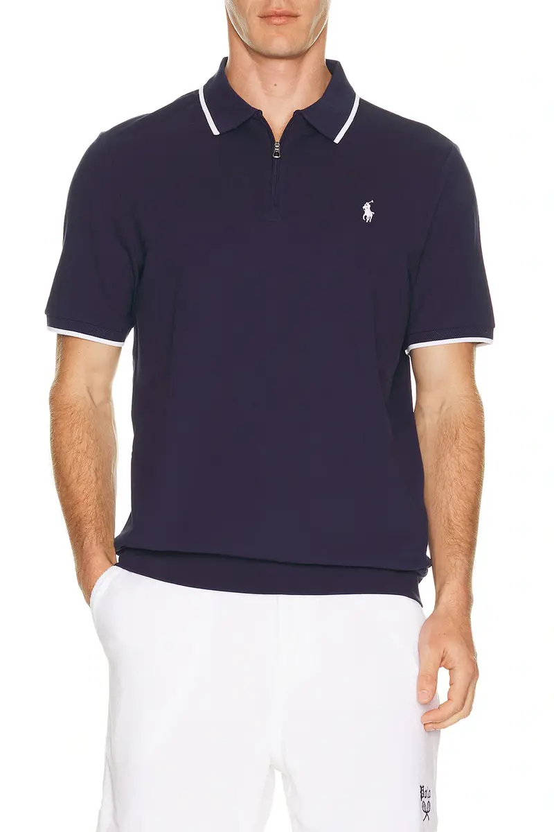 Polo Ralph Lauren Short Sleeve Half Zip Polo | Image 1 Polo Ralph Lauren Short Sleeve Half Zip Polo | Image 1