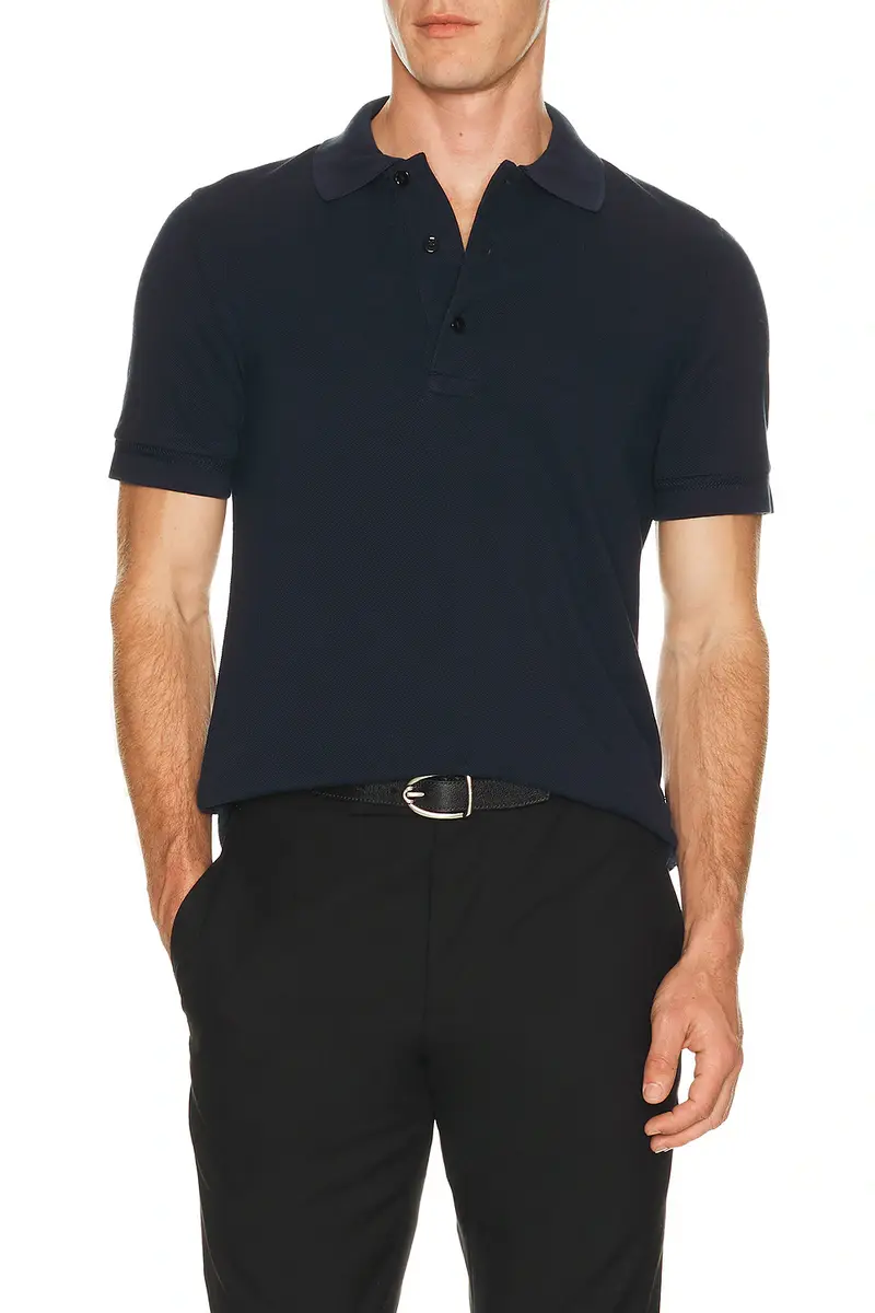 TOM FORD Lyocell Piquet Polo | Image 1 TOM FORD Lyocell Piquet Polo | Image 1