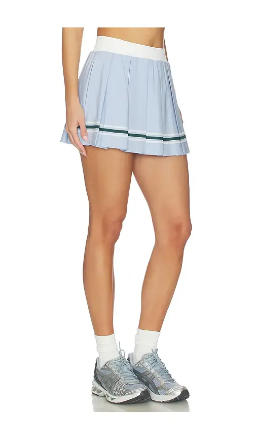 Gold Hinge Varsity Striped Pleated Skirt | Thumbnail 2 Gold Hinge Varsity Striped Pleated Skirt | Thumbnail 2