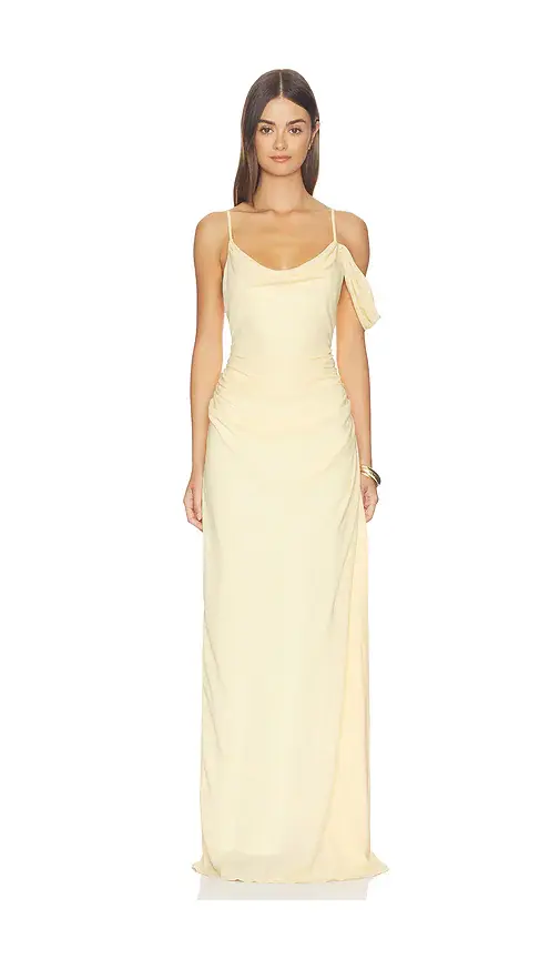 With Harper Lu Draped Gown | Image 1 With Harper Lu Draped Gown | Image 1