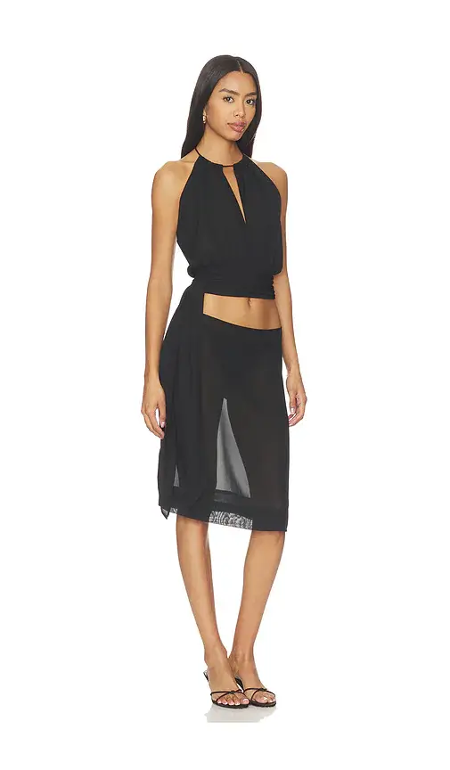 With Harper Lu Draped Halter Top | Thumbnail 2 With Harper Lu Draped Halter Top | Thumbnail 2
