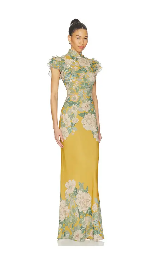 Sau Lee Stella Chiffon Dress | Thumbnail 2 Sau Lee Stella Chiffon Dress | Thumbnail 2