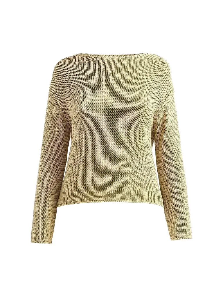 Vince Women's Coated Stretch-Cotton Knit Sweater | Image 1 Vince Women's Coated Stretch-Cotton Knit Sweater | Image 1