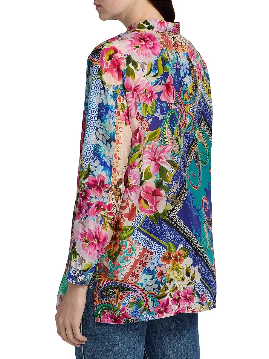Johnny Was Women's The Audrey Evie Patchwork Tunic | Thumbnail 5