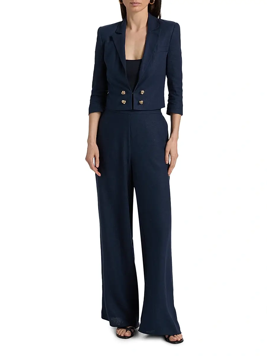 Generation Love Women's Kelela Linen Wide-Leg Pants | Thumbnail 2 Generation Love Women's Kelela Linen Wide-Leg Pants | Thumbnail 2