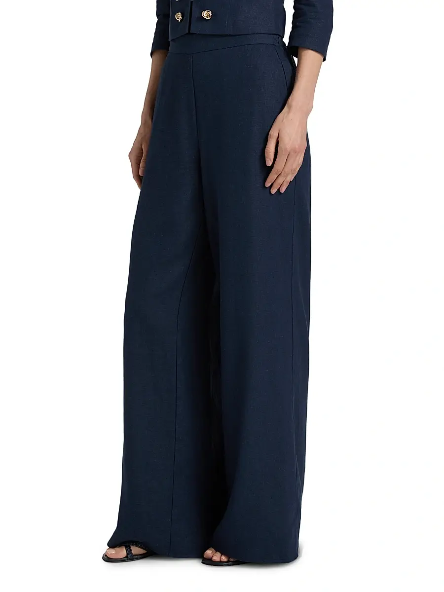 Generation Love Women's Kelela Linen Wide-Leg Pants | Thumbnail 4 Generation Love Women's Kelela Linen Wide-Leg Pants | Thumbnail 4